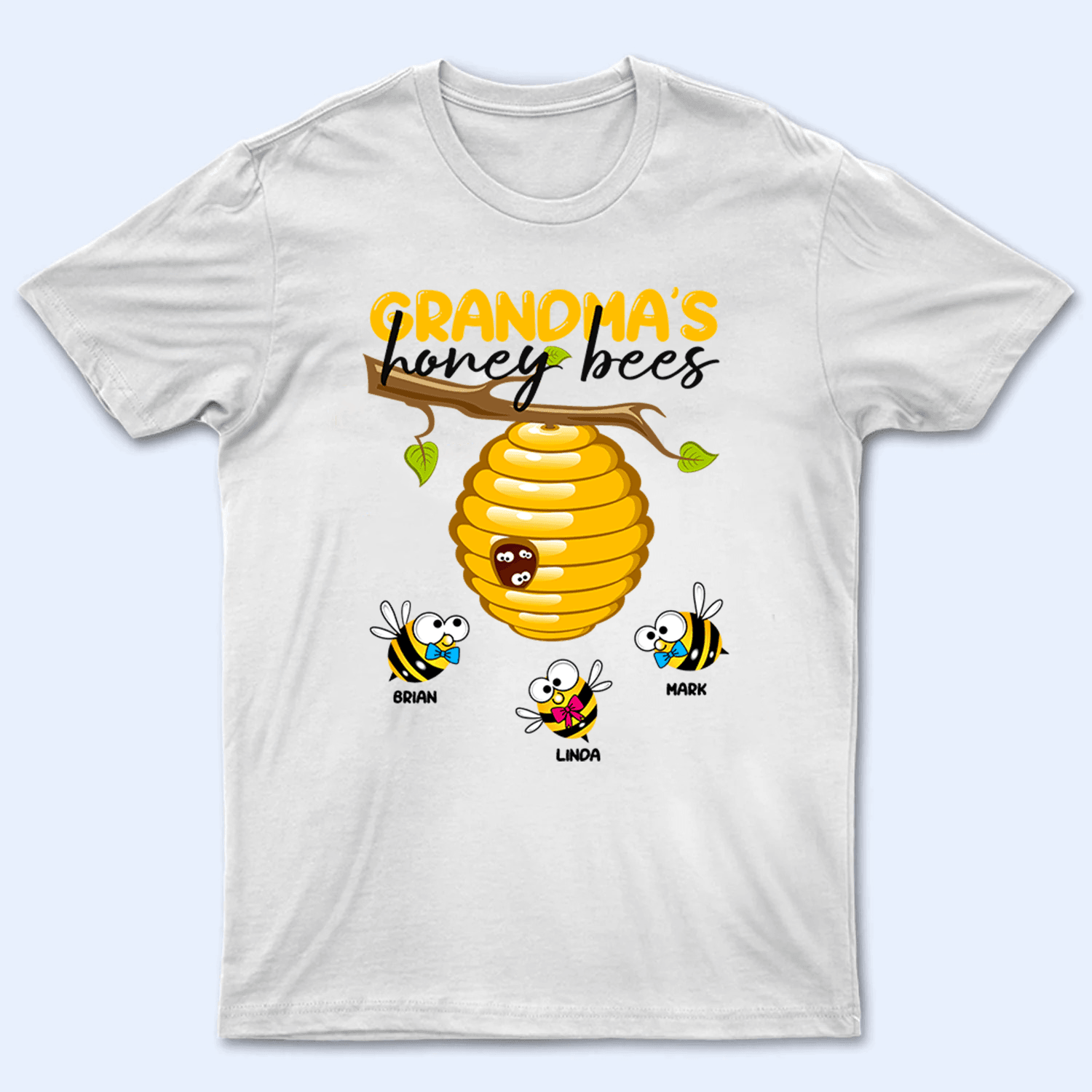 Grandma's Honey Bees - Personalized Custom T Shirt - Gift for Grandma/ -  Suzitee Store