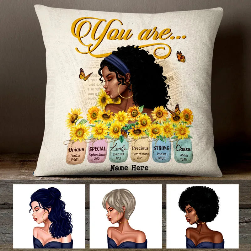 You Are Unique, Special, Lovely - Personalized Custom Pillow - Gifts For Woman, Daughter