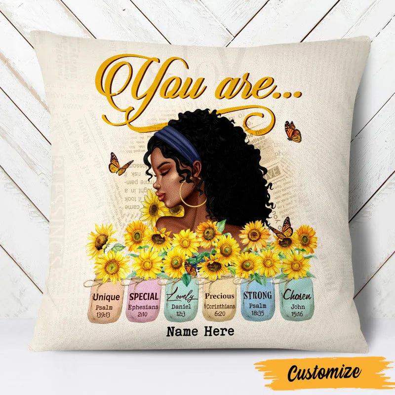 You Are Unique, Special, Lovely - Personalized Custom Pillow - Gifts For Woman, Daughter