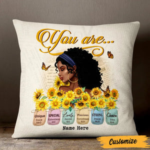 You Are Unique, Special, Lovely - Personalized Custom Pillow - Gifts For Woman, Daughter