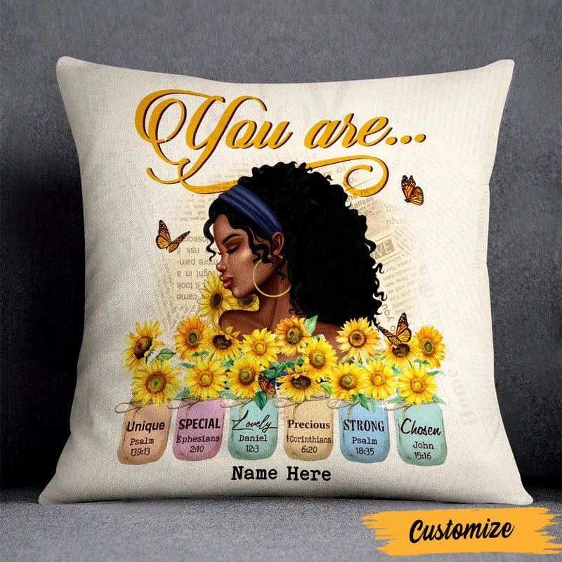 You Are Unique, Special, Lovely - Personalized Custom Pillow - Gifts For Woman, Daughter