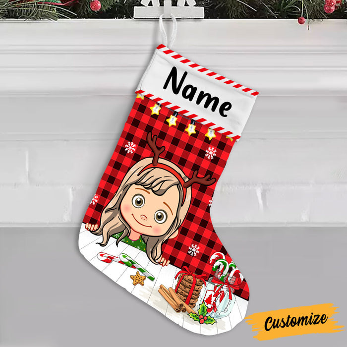 Personalized Christmas Granddaughter, Grandson Stocking - Holiday Decor Gift For Granddaughter, Grandson, Grandkids