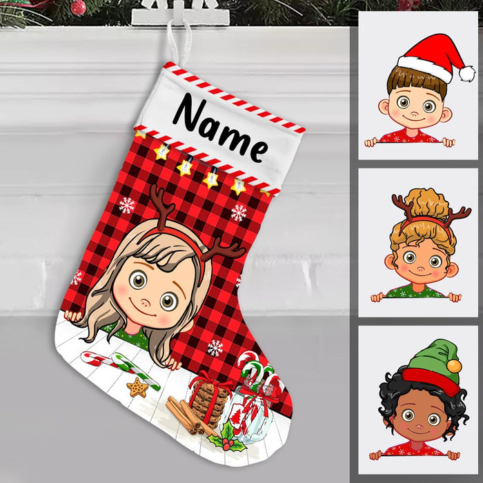 Personalized Christmas Granddaughter, Grandson Stocking - Holiday Decor Gift For Granddaughter, Grandson, Grandkids