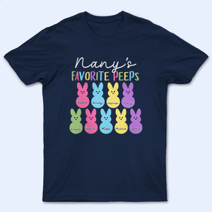 Grandma's Favorite Bunny Easter Bunnies - Personalized Custom T Shirt - Easter, Birthday, Loving, Funny Gift for Grandma/Nana/Mimi, Mom, Wife, Grandparent - Suzitee Store