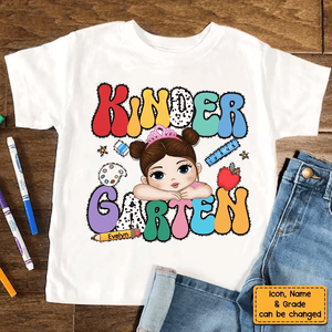 Kids Back to School, First Day Of School Kid - Personalized Custom Youth Shirt - Back To School Gift For Student Kids, Son, Daughter