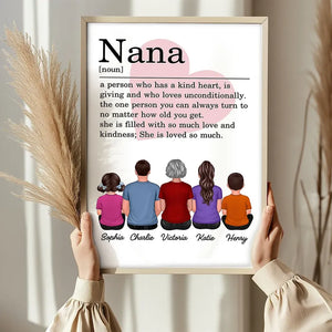 A Person Who Has A Kind Heart - Personalized Vertical Poster - Gift For Grandma/Nana/Mimi, Mom, Wife, Grandparent