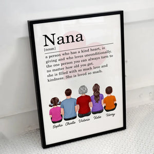 A Person Who Has A Kind Heart - Personalized Vertical Poster - Gift For Grandma/Nana/Mimi, Mom, Wife, Grandparent