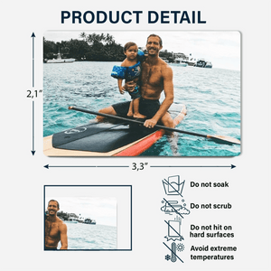 Custom Photo Wallet Insert Card - Personalized Double-sided Aluminum Wallet Card - Father's Day Gift for Family Members Grandma, Grandpa, Dad, Mom, Boyfriend, Girlfriend, Husband, Wife - Suzitee Store