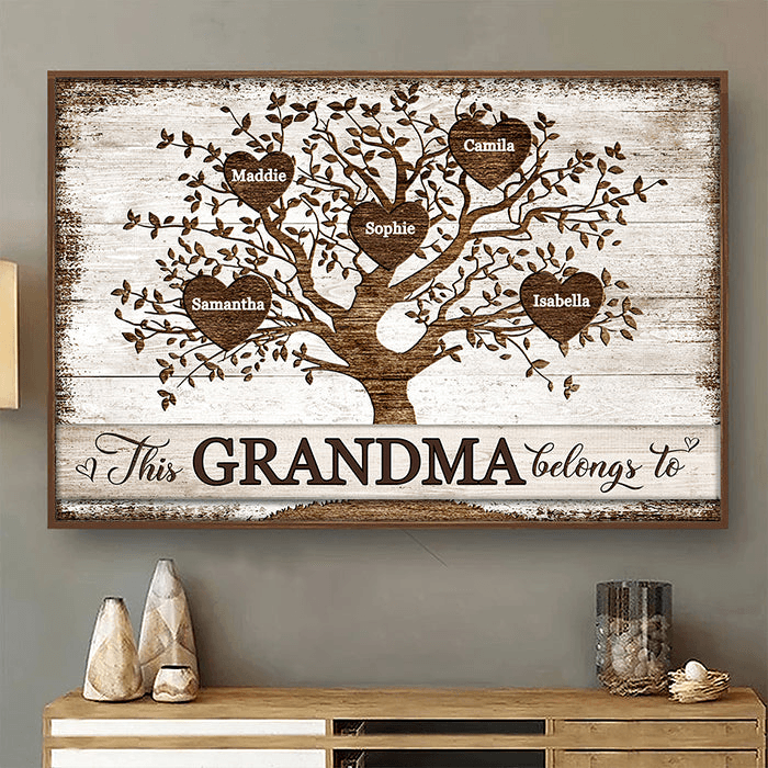 This Grammy Belongs To - Personalized Family Gift For Grandma, Grandpa, Grandparent | Poster