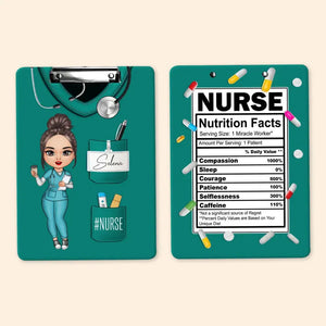 Nurse Life Pretty Doll - Personalized Custom Clipboard - Nurse's Day, Appreciation Gift For Nurse