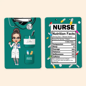 Nurse Life Pretty Doll - Personalized Custom Clipboard - Nurse's Day, Appreciation Gift For Nurse