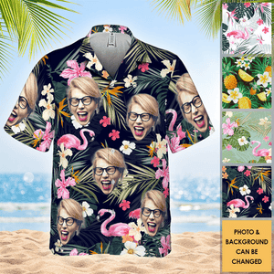 Custom Photo Summer Time - Dog & Cat Personalized Custom Unisex Tropical Hawaiian Aloha Beach Shirt - Funny, Loving Family Summer Vacay Vacation Gift, Birthday Gifts For Men, Women, Kids, Pet Owners, Pet Lovers - Suzitee Store