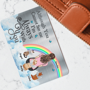 I'll Carry You With Me Until I See You Again - Memorial Gift For Dog Lovers, Cat Lovers, Dog Mom, Dog Dad - Personalized Aluminum Wallet Card