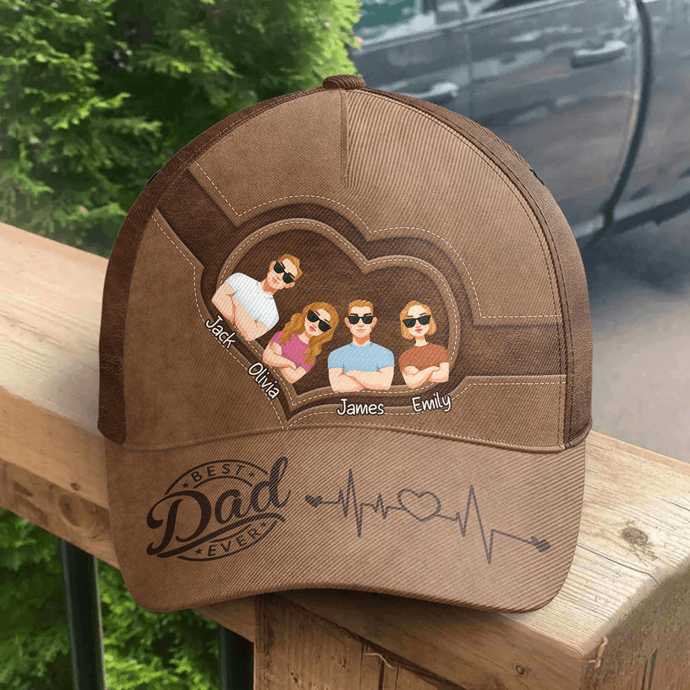 Best Dad Ever Adult Version - Personalized Classic Cap - Father's Day Gift for Dad, Papa, Grandpa, Daddy, Dada