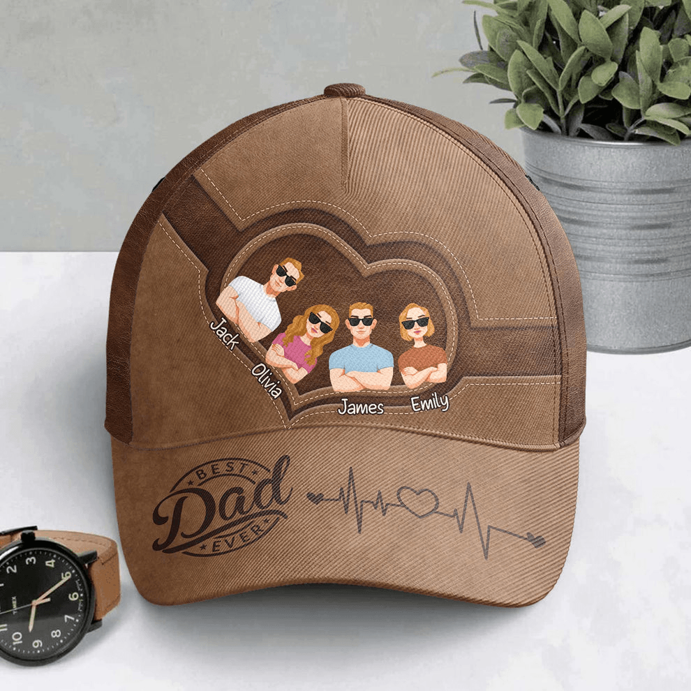 Best Dad Ever Adult Version - Personalized Classic Cap - Father's Day Gift for Dad, Papa, Grandpa, Daddy, Dada