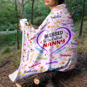 Blessed To Be Called Grandma - Personalized Custom Blanket - Gift Ideas For Mom, Grandma