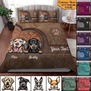 Dogs & Cats Personalized Bedding Set - Gift For Dog/Cat Lovers, Dog/Cat Mom, Dog/Cat Dad, Pet Owner Gift