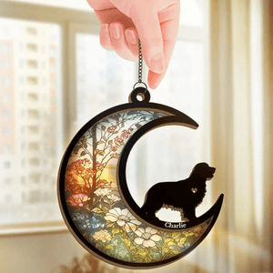 Custom Loss Of Dog Sympathy Gift - Don’t Cry Because It Is Over - Personalized Memorial Suncatcher | Remembrance, Bereavement for Dog Lover & Owner