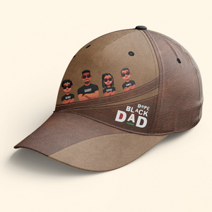 Dope Black Dad - Personalized Classic Cap - Father's Day Gift for Dad, Papa, Grandpa, Daddy, Dada