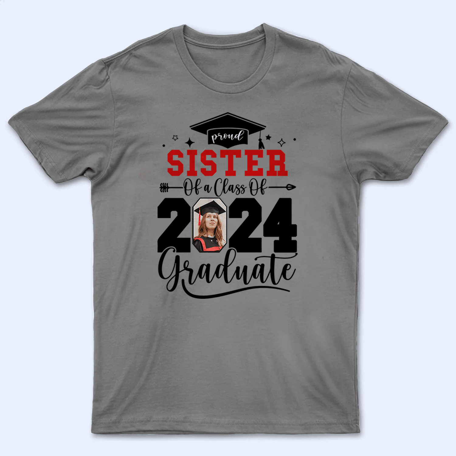 Custom Photo Senior Family Graduation - Personalized Custom Youth T Shirt - Birthday, Loving, Funny Gift for Grandma/Nana/Mimi, Mom, Wife, Grandparent - Suzitee Store