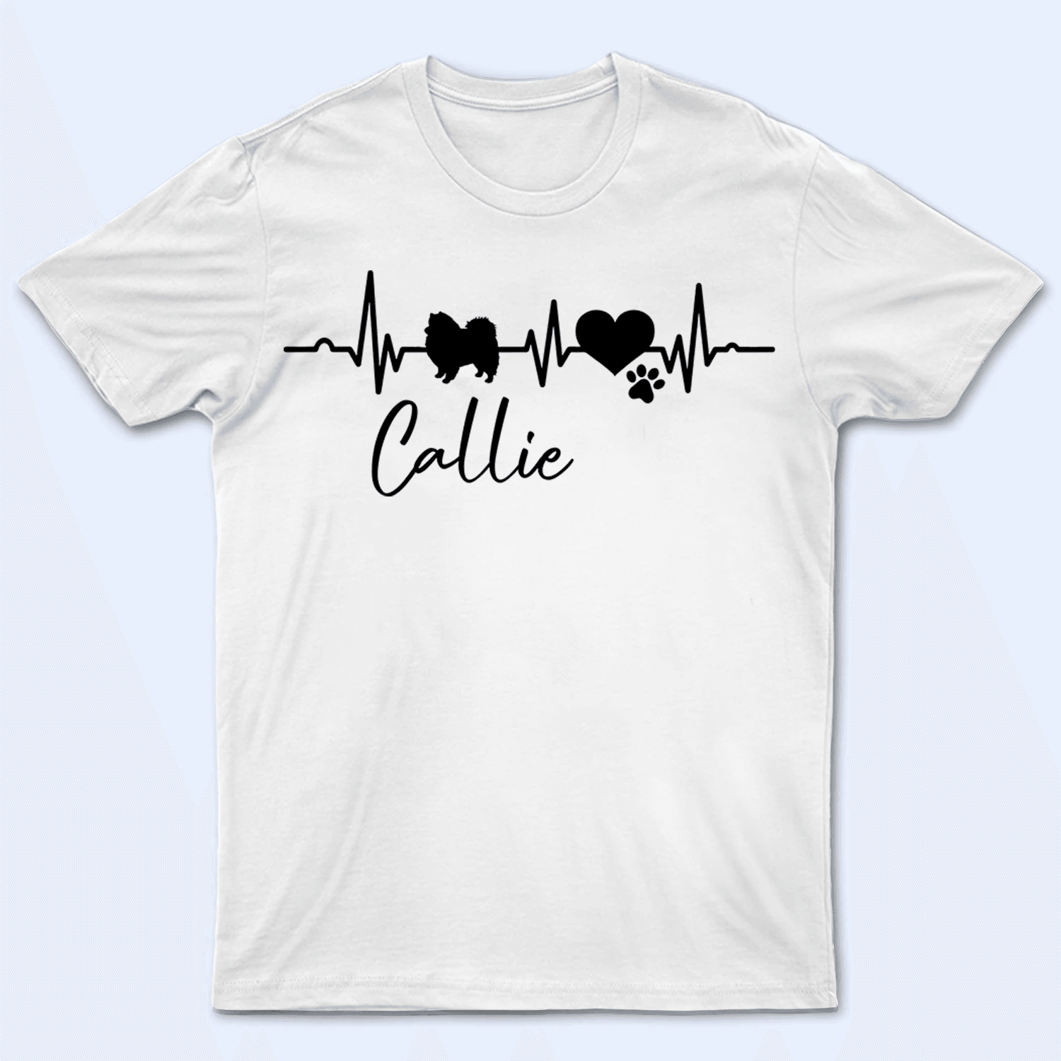 Heartbeat For My Buddy - Personalized Custom T Shirt - Birthday, Loving, Funny Gift for Dog Mom, Dog Dad, Dog Lovers, Pet Gifts for Him, Her - Suzitee Store
