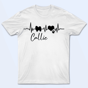 Heartbeat For My Buddy - Personalized Custom T Shirt - Birthday, Loving, Funny Gift for Dog Mom, Dog Dad, Dog Lovers, Pet Gifts for Him, Her - Suzitee Store