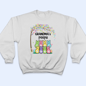 Grandma's Bunnies Easter Custom Kid's Name - Personalized Custom T Shirt - Easter, Birthday, Loving, Funny Gift for Grandma/Nana/Mimi, Mom, Wife, Grandparent - Suzitee Store