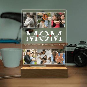 Best Mom Ever - Custom Photo LED Night Light - Personalized Mother's Day Gift for Mom, Mommy, Mother, Stepmom | Birthday, Anniversary Gifts for Her