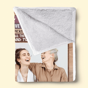 Custom Photo We Love You, Mom | Birthday, Loving, Funny Gift for Grandma/Nana/Mimi, Mom, Wife, Grandparent | Blanket - Suzitee Store