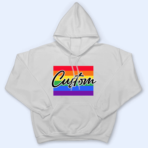 Custom Photo Love Is Love Pride Flag LGBT Couple | Personalized Gift For Pride Month, Valentine, Anniversary, Husband Wife, Girlfriend, Boyfriend, Her/Him, Family | T-shirts - Suzitee Store