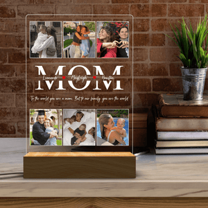 Best Mom Ever - Custom Photo LED Night Light - Personalized Mother's Day Gift for Mom, Mommy, Mother, Stepmom | Birthday, Anniversary Gifts for Her