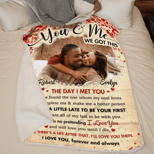 Custom Photo You & Me We Got This | Personalized Gift For Couples, Valentine, Anniversary, Husband Wife, Girlfriend, Boyfriend, Her/Him | Blanket - Suzitee Store