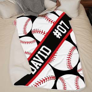 Custom Sport Blanket | Personalized Gift For Sport Players, Brothers, Grandsons, Sons, Kids | Blanket - Suzitee Store