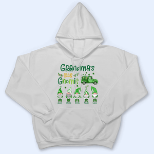 Grandma's Little Gnomies St. Patrick’s Day - Personalized Custom T Shirt - St. Patrick's Day, Birthday, Loving, Funny Gift for Grandma/Nana/Mimi, Mom, Wife, Grandparent - Suzitee Store