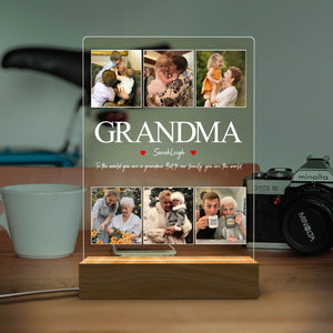 Best Grandma Ever - Custom Photo LED Night Light - Personalized Mother's Day Gift for Grandma, Nana, Mimi, Granny, Mom, Mother | Birthday, Anniversary 2