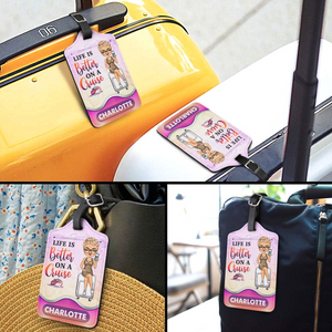 Just A Girl Boy Who Loves Traveling - Personalized Luggage Tag - Gift For Him, Her, Traveling Lovers