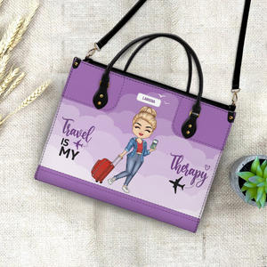 Just A Girl Who Loves Traveling - Custom Handbag - Personalized Gift For Women, Traveling Lovers, Vacation Lovers