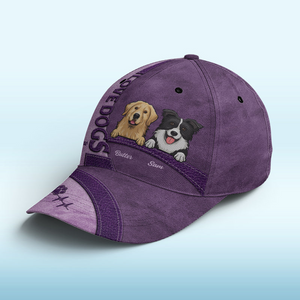 Life Is Better With Dogs/Cats - Personalized Classic Cap - Gift for Dog Lovers, Cat Lovers, Pet Owners