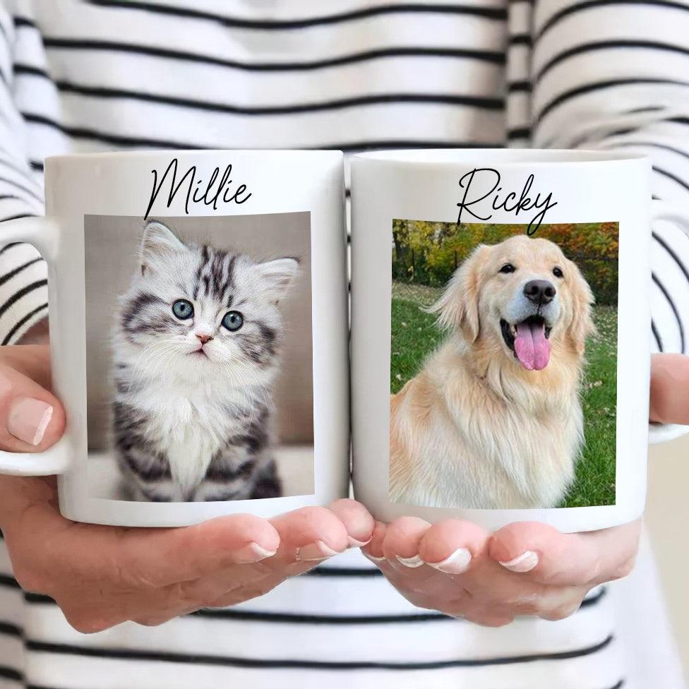 Custom Photo My Furreal And Unconditional Love - Personalized Custom Mug - Personalized Gift for Dog/Cat Lovers, Pet Lovers, Dog Mom, Cat Mom, Dog Dad, Cat Dad - Suzitee Store