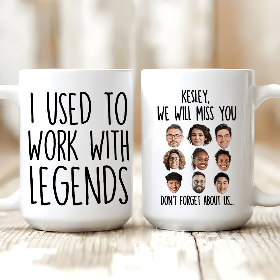 Custom Photo I Used To Work With Legends | Personalized Retirement Gift For Coworker, Retired Men/Women, Teacher, Nurse