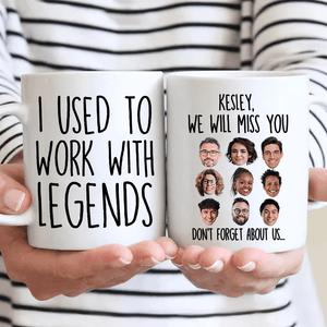 Custom Photo I Used To Work With Legends | Personalized Retirement Gift For Coworker, Retired Men/Women, Teacher, Nurse