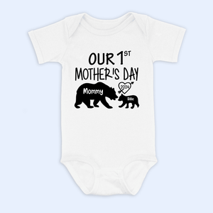 Our 1st Mother's Day - BABY ONESIE - Momma Bear & Baby Bear - Personalized Gift For New Moms, Mom, Mother, Grandma, Grandmother, Mother's Day, Family - Suzitee Store