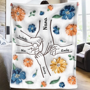 You Are My Hero - Personalized Custom 3D Inflated Effect Printed Blanket - Mother's Day, Gift For Mom, Grandma