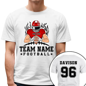 American Football Team - Personalized Custom T Shirt - Gift For Football Player Football Lovers