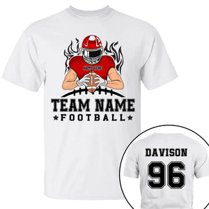 American Football Team - Personalized Custom T Shirt - Gift For Football Player Football Lovers