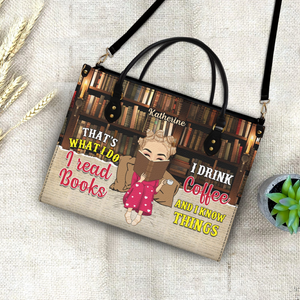 Just A Girl Who Loves Books - Custom Handbag - Personalized Gift For Women, Reading Lovers, Book Lovers