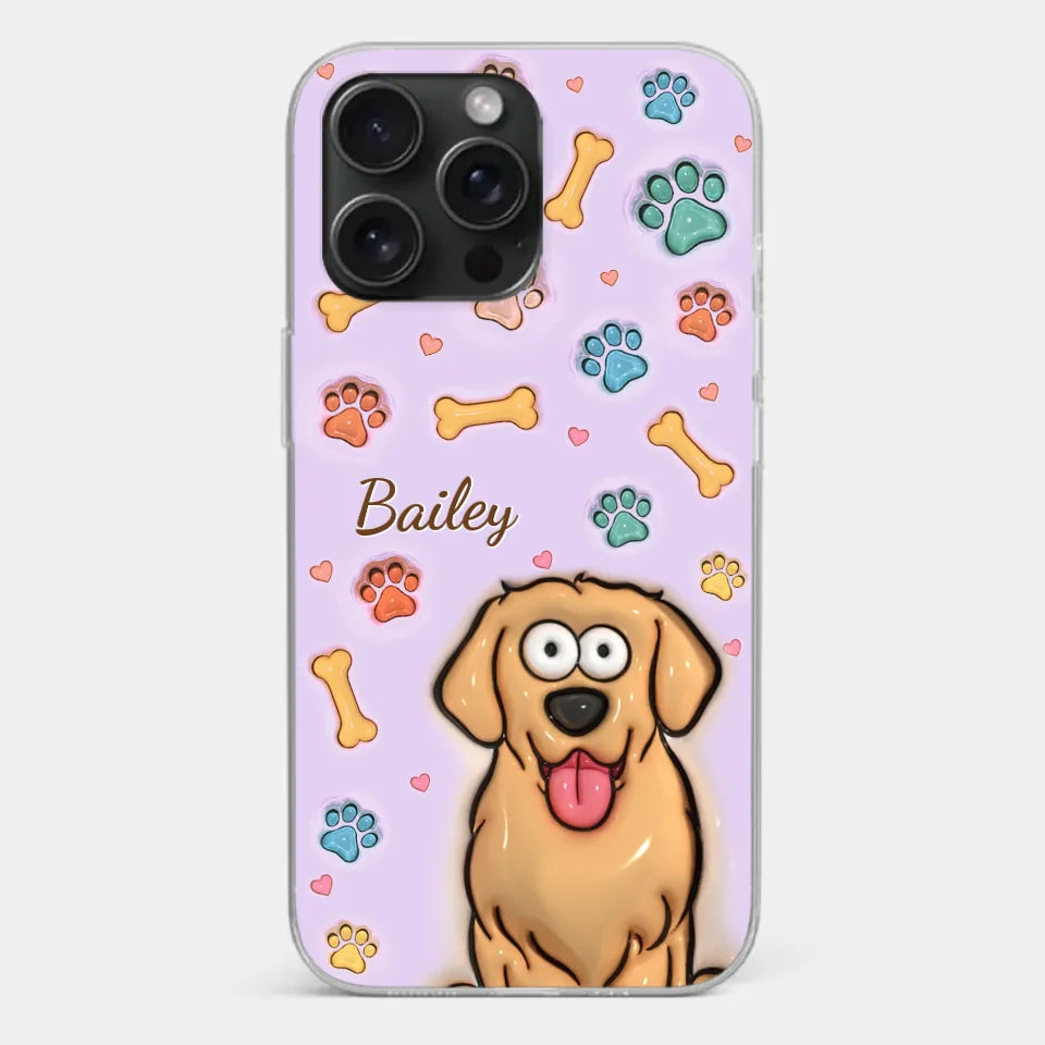 All You Need Is Love And A Dog/Cat - Personalized Custom 3D Inflated Effect Printed Clear Phone Case - Gift for Dog Lovers, Cat Lovers, Pet Lovers