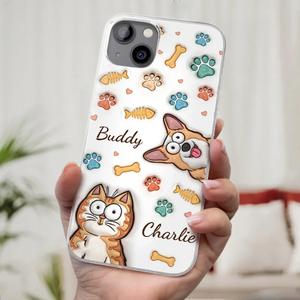 All You Need Is Love And A Dog/Cat - Personalized Custom 3D Inflated Effect Printed Clear Phone Case - Gift for Dog Lovers, Cat Lovers, Pet Lovers