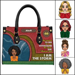 I Am The Storm - Custom Handbag - Personalized Gift For Black Girl, Women, Wife, Best for Black History Month, Juneteenth | African American