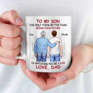 Proud Of You - Personalized Custom Mug - Father's Day Gift For Son, Grandson